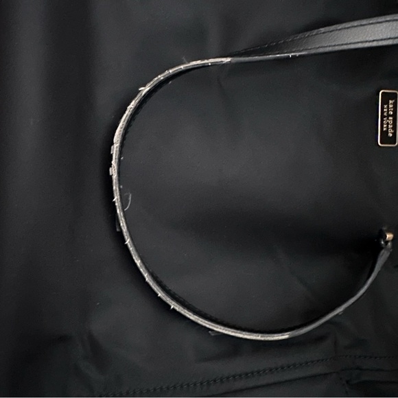 Kate Spade Black Nylon Diaper Tote Bag Large Travel Work Carryall - Picture 10 of 14